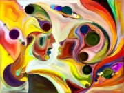 Abstract Couple Kissing love romantic Painting Canvas Print Home Decor Wall Art