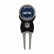 NFL Seattle Seahawks Divot Tool with Double Sided Golf Ball Marker