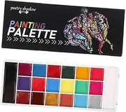 Vibrant Fluorescent Face Painting Kit Lasting Oil Paint Set for Adults Boys and Girls Cosplay Party