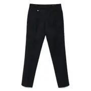 [Prada] Prada Pleated Triangle-logo Trousers 48 IT BLUE