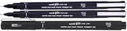 UNI-BALL PIN DRAWING PEN FINELINER ULTRA FINE LINE MARKER 0.3mm BLACK Ink - [Pack of 3]