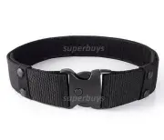 Heavy Duty Tactical Belt Nylon Hunting Buckle Army Police Security Military B T2