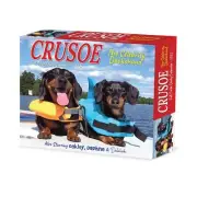 Crusoe the Dog 2025 Desk Calendar Daily Planner with Full Color Images