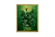 The Legend Of Zelda 3D Link Framed Poster (Green/Yellow) (0.2cm x 25.5cm x 20.5cm)