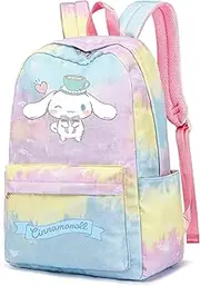 Roffatide Anime Cinnamoroll Print Casual Backpack Luna Cat Laptop Backpack