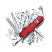 Victorinox Swiss Champ Swiss Army Knife Ruby Red 33 Functions Translucent