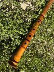 1.8 Gold Shakuhachi Japanese Instrument Bamboo Flute Kinko-ryu from Japan