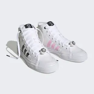 Adidas Nizza HI RF HQ6861 男女 休閒鞋 運動 經典 塗鴉 聯名 中高筒 愛迪達 白黑粉