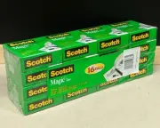 Scotch 3M Magic Tape 810 Invisible Photo Safe 19mm x 25.4m Pack of 16