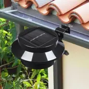 LED Solar Gutter Light Waterproof Garden Yard Fence Stair Pool Wall Lamps 4pcs