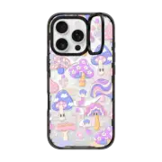 iPhone 16 Pro Impact Ring Stand Case MagSafe Compatible Mushroom Pattern