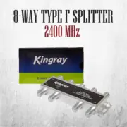 Kingray Professional Digital TV Splitter 2400MHz 8W F-type P/Pass All Ports