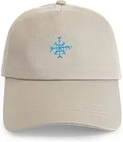 [CafePress] Blue Snowflake Adjustable Baseball Cap