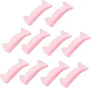 BIUDECO 5 Pairs Cat Ear Shaped Silicone Lash Perm Pads Self-adhesive Strips for Home Salon Use Soft Reusable