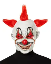 KRAZY CLOWN LIGHT UP MASK HALLOWEEN COSPLAY EVIL RED CLOWN ADULT TEEN NEW