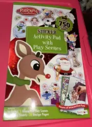 Rudolph The Red Nosed Reindeer Sticker Activity Pad. New.