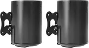 (2 Pack) Speaker Wall Mounts for Sonos Era 100, Wireless Speaker Metal Wallmount Holder Adjustable Home Audio Accessories(Black)