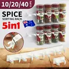 Kitchen Spice Gripper Strip Jar Rack Organiser Storage Holder Wall Cabinet #T
