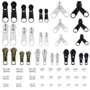 Metal Zipper Head Slider Zipper Repair Kit Zipper Pulls Zipper Stopper