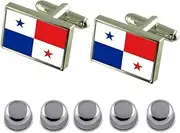 [Select Gifts] Shirt Dress Studs Panamá Flag Cufflinks