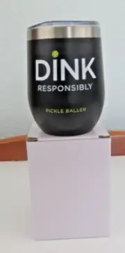 Dink Responsibly Pickleballer Stainless Steel 12 oz. Mug New