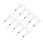 10x Disposable Plastic Piercing Clamp Forcep Plier Supplies Slotted Body Ear~ y