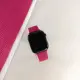 【Watchband】Apple Watch 全系列通用錶帶 蘋果手錶替用錶帶 同色扣頭及連接器 矽膠錶帶(紫紅色)