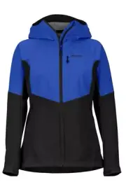 Marmot ROM Jacket Women Windstopper Hooded Softshell for Ladies Dark Blue S
