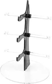 Alipis Portable Stand Storage Stand Homedecor Transparent Glasses Sunglasses Display Holder Desktop Storage Rack Eyeglasses Organizer Glasses Frame Storage Box Shelf Bracket Display Stand