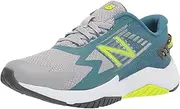 [New Balance] Boy's Rave Run V1 Lace-up Shoe, Rain Cloud/Deep Sea/Hi-lite, 13.5 Wide Little Kid