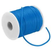 27 Yards 3mm PVC Hollow Pipe Rubber Cord 1.5mm ID with Plastic Spool, Blue