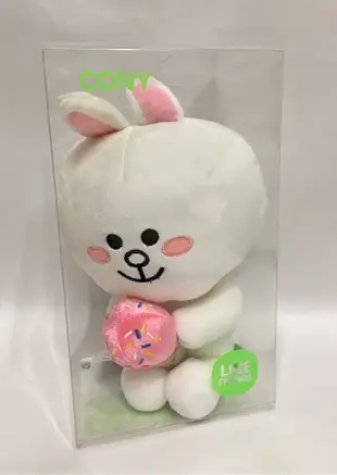 現貨正版💕愛心熊大兔兔坐姿絨毛娃娃玩偶布偶 25cm 韓國 line friends 生日禮物熊大愛心兔兔冰淇淋娃娃玩偶