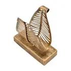 Leaf Shape Desktop Paper Towel Dispenser Napkin Storage Box for Dining Table
