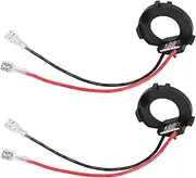 H7 LED Headlight Adapter for MK7, Pair of LED Bulbs Adapter Retainer Holder with Car Headlight Adapter, Allows Easy Installation Without Socket Destruction