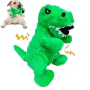 Squeaky Dog Toys Stuffed Dog Toys Cute Dinosaur Plush Dog Toy with Crinkle Pa...