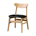 Wooden Seat Chair Dining Chair Sturdy Dining Room Chair Kitchen Chairs Armless