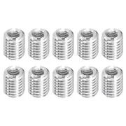 10Pcs Threaded Inserts, M6-1x12 & M10-1.5x12 Thread Repair Insert