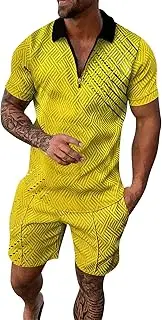 [Generic] 34 Short Suit Men's 3D Short Sleeve Suit Shorts Beach Tropical HawaiianSS Body Sports Shorts Suit Sports Suit Men Suits Classic