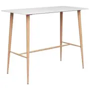 Bar Table White 120x60x96 cm