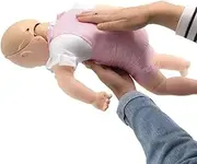 CHROX PVC Infant Body Model, Infarct Emergency Model Teaching Model Infant Obstruction First Aid Airway Model Baby Training Manikin CPR Training Model