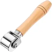 GLSTOY Seam Roller with Wooden Handle Durable Pressing Roller for Quilting Leather Working High Temperature Resistant Tool for Crafts Leather Goods