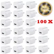 lot White 1A USB Power Adapter AC Home Wall Charger US Plug FOR iPhone 5S 6 7 8