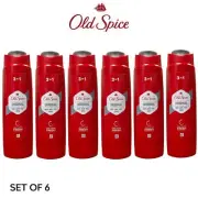 6x Old Spice Shower Gel Original 250ml Body Wash 3in1 For Men Long Lasting Fresh