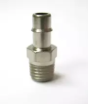 1pc Nickel Plated Brass Fitting 3/16 ID Hose- 1/16 NPT MettleAir 125NP-31-SB