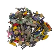 100 PCS 1:50 Scale Painted Figures People Model Trains Multicolor Passenger AU