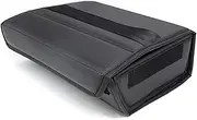 ATATQY Compatible for Tesla Model Y Car Front Seat Storage Box Car Black Folding Leather Organizer Auto Interior Accessories