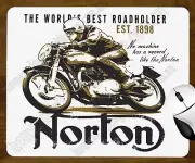 230MM X 190MM MOUSE PAD - NORTON MOTORCYCLES