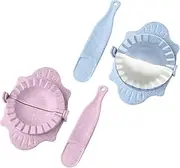 ZWWOGE Dumpling Maker & Empanadas Maker Set - Ravioli Maker Food Safe - Wonton, Pot Sticker, Pierogi & Gyoza Maker - 8 cm
