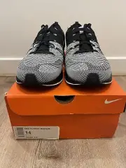 Nike Flyknit Trainer Black White Size 14US Brand New in Box 532984 010