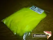 FLUORO YELLOW SALTWATER NECK HACKLE HARELINE DUBBIN NEW SALT FLY TYING FEATHERS